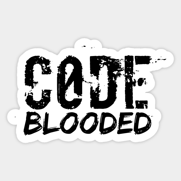 Coder shirt codeblooded Sticker by avogel